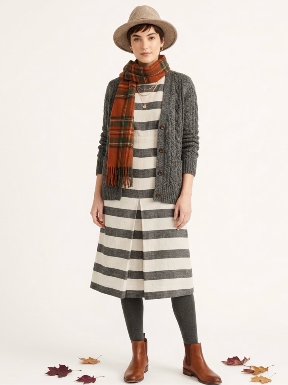 J.Crew Linen Cotton Ivory Black Stripe Textured Sleeveless Midi Dress Size 8 EUC